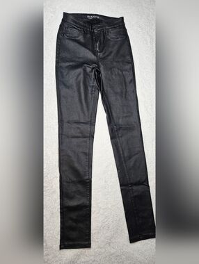 Bianco Black Coated Skinny Jeans